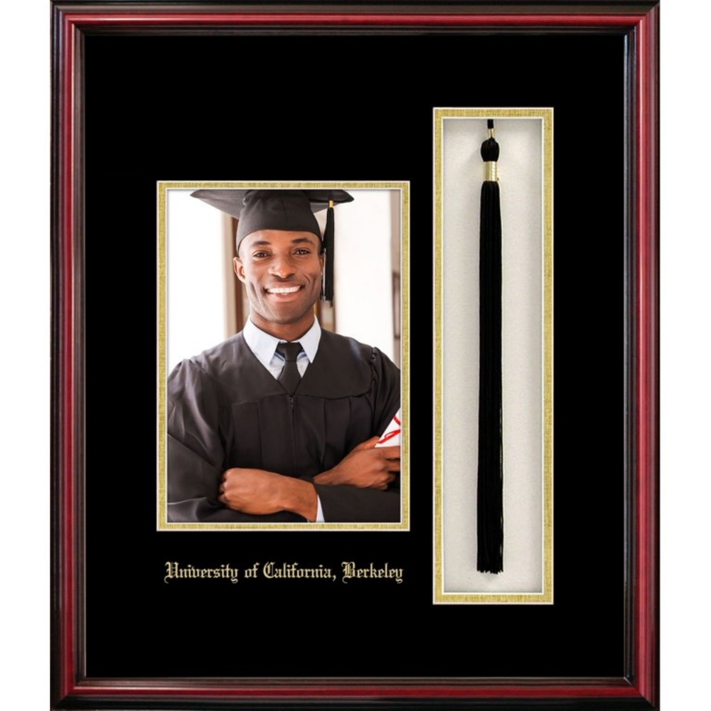 New in Box UC Berkeley CAL 5x7 photo frame & tassle shadowbox